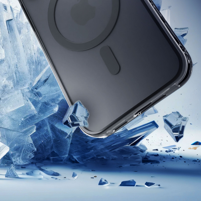 Funda 3MK Frosty MagCase para Apple iPhone 14 Plus, negra