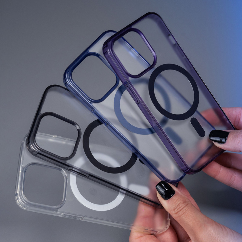Funda 3MK Frosty MagCase para Apple iPhone 14 Pro Max, negra