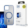 Funda 3MK Frosty MagCase para Apple iPhone 15 Plus, azul