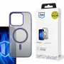 Funda para smartphone 3MK Frosty MagCase MagSafe para Apple iPhone 15 Pro Max, morada