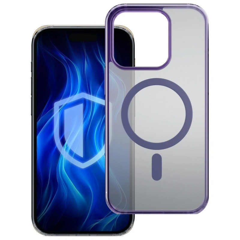Funda para smartphone 3MK Frosty MagCase MagSafe para Apple iPhone 13 Pro, morada