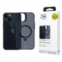 Funda para smartphone 3MK Smoke Case Mag&Stand MagSafe con soporte para Apple iPhone 14 Plus, negra