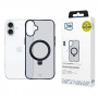 Funda para smartphone 3MK Smoke Case Mag&Stand MagSafe con soporte para Apple iPhone 16 Plus, transparente
