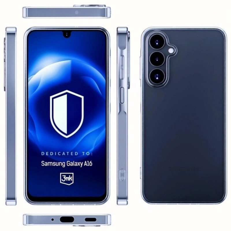 Funda 3MK Clear Case para Samsung Galaxy A16, transparente