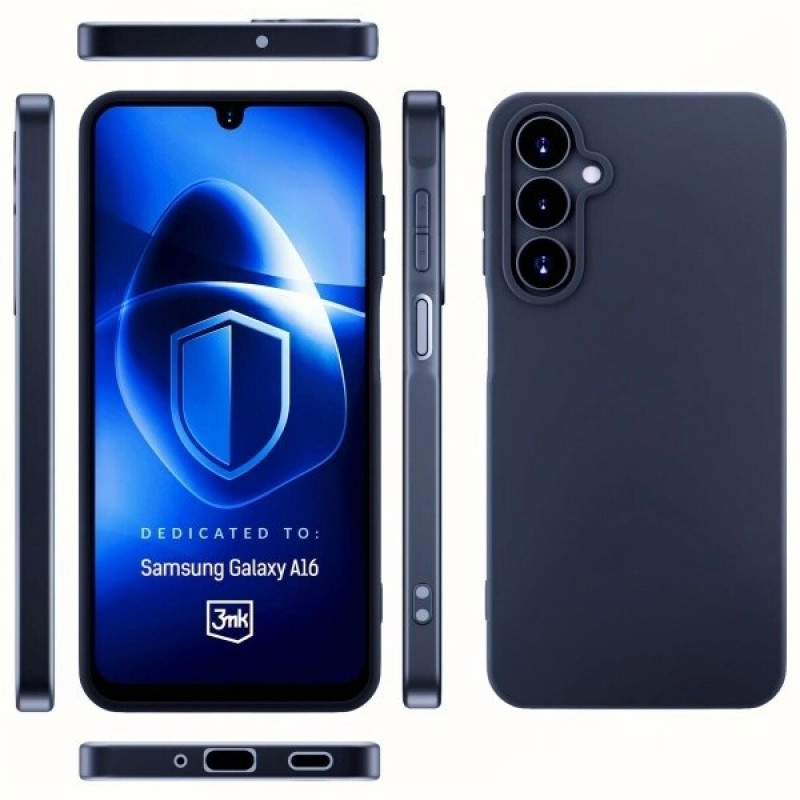 Funda 3MK Matt Case para Samsung Galaxy A16, negra