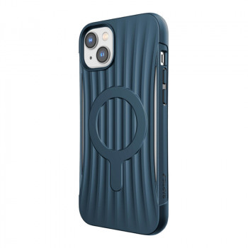 Funda X-Doria Raptic Clutch MagSafe para Apple iPhone 14 Plus / 15 Plus, azul marino