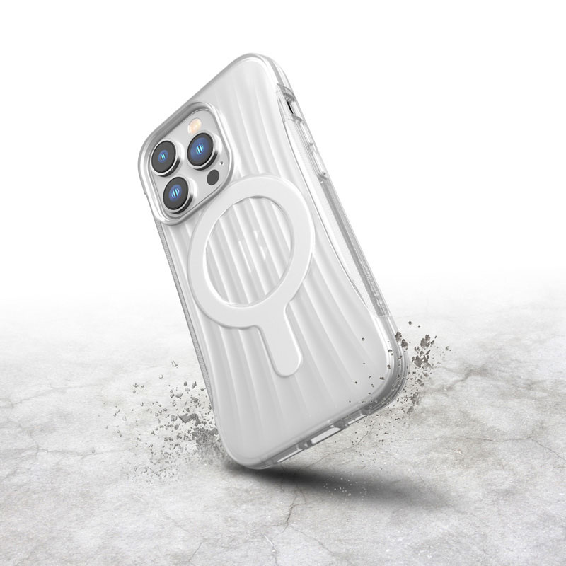Funda X-Doria Raptic Clutch MagSafe para Apple iPhone 14 Pro, transparente