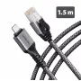 Goobay Adaptador Ethernet Gigabit USB-C AXAGON ADE-CM15 con cable CAT6 integrado de 1,5 m, RJ-45