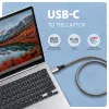Goobay Adaptador Ethernet Gigabit USB-C AXAGON ADE-CM15 con cable CAT6 integrado de 1,5 m, RJ-45
