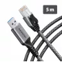 Goobay Adaptador Ethernet Gigabit AXAGON ADE-AM50 USB-A con cable CAT6 integrado de 5 m, RJ-45
