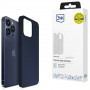 Funda de silicona 3MK para Apple iPhone 16 Pro Max, azul marino