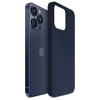 Funda de silicona 3MK para Apple iPhone 16 Pro Max, azul marino