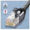 Goobay Adaptador Ethernet Gigabit USB-C AXAGON ADE-CM30 con cable CAT6 integrado de 3 m, RJ-45