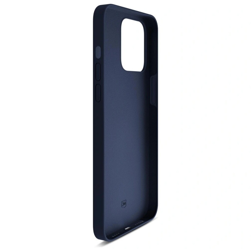 Funda de silicona 3MK para Apple iPhone 16 Pro, azul marino