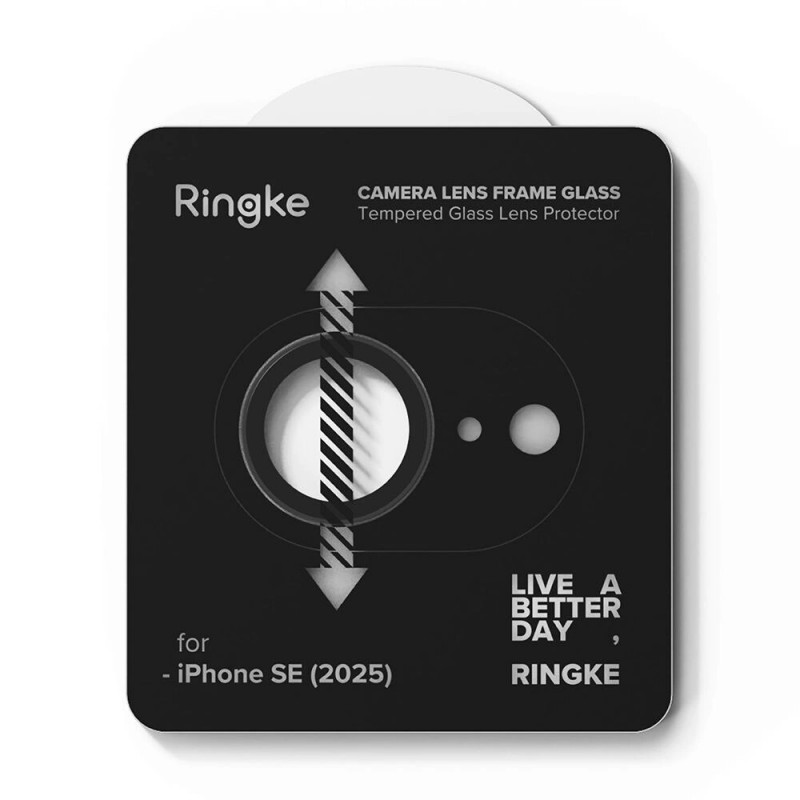Protector de marco de cámara Ringke para Apple iPhone 17e / 16e, negro (2 uds.)