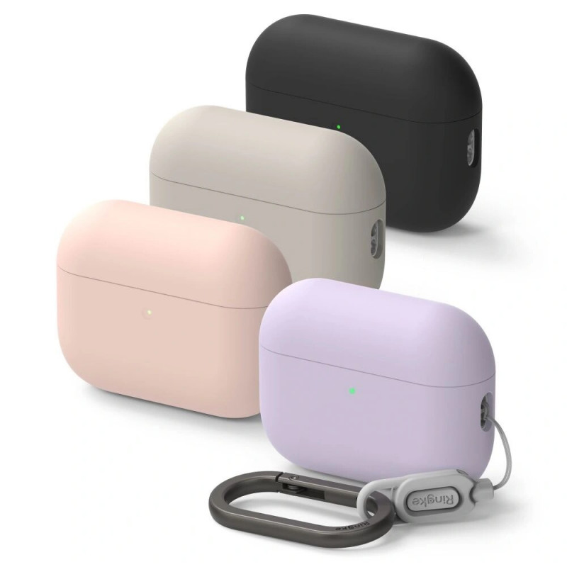 Funda de silicona Ringke para Apple AirPods Pro 3, Stone (beige)