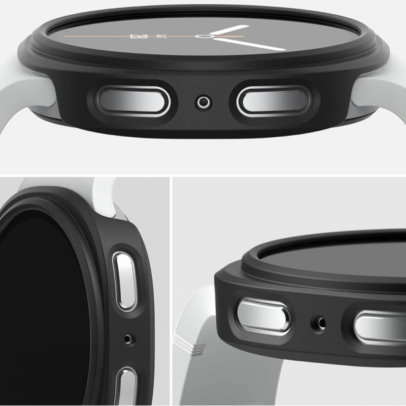 Funda Ringke Slim RGK11818 para Samsung Galaxy Watch 8 / 9 40 mm, transparente y negro mate (2 uds.)