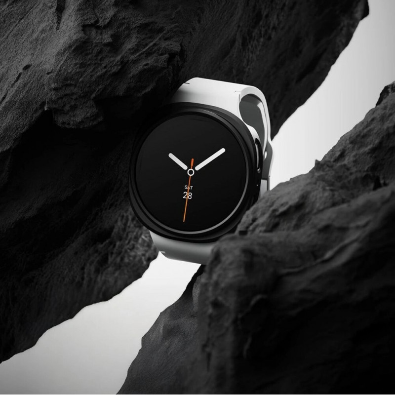 Funda Ringke Slim RGK11818 para Samsung Galaxy Watch 8 / 9 40 mm, transparente y negro mate (2 uds.)