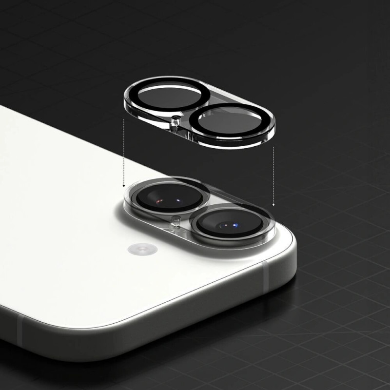 Funda protectora completa para cámara Ringke para Apple iPhone 17, negra (2 uds.)