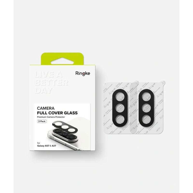 Funda integral para cámara Ringke para Samsung Galaxy A37 / A57 5G, negra (2 uds.)