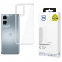 Funda transparente 3MK Clear Case para Motorola Moto E14 / G04 / G24 Power / G24 4G, transparente