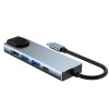 Hub USB-C 5 en 1 Tech-Protect V3, gris