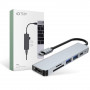 Hub USB-C 6 en 1 Tech-Protect V4, gris