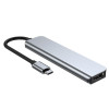 Hub USB-C 6 en 1 Tech-Protect V4, gris