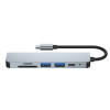 Hub USB-C 6 en 1 Tech-Protect V4, gris