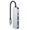 Hub USB-C 4 en 1 Tech-Protect V2, gris