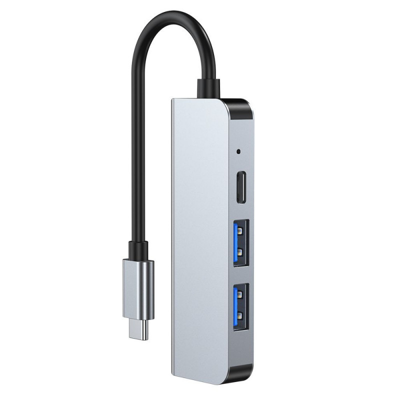 Hub USB-C 4 en 1 Tech-Protect V2, gris