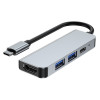 Hub USB-C 4 en 1 Tech-Protect V2, gris