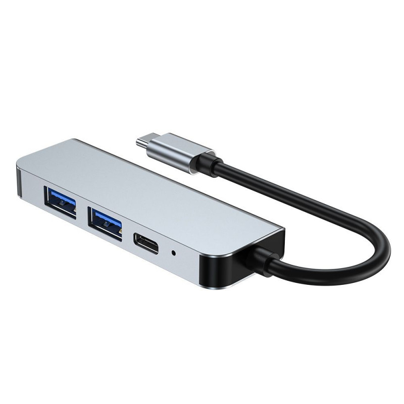 Hub USB-C 4 en 1 Tech-Protect V2, gris