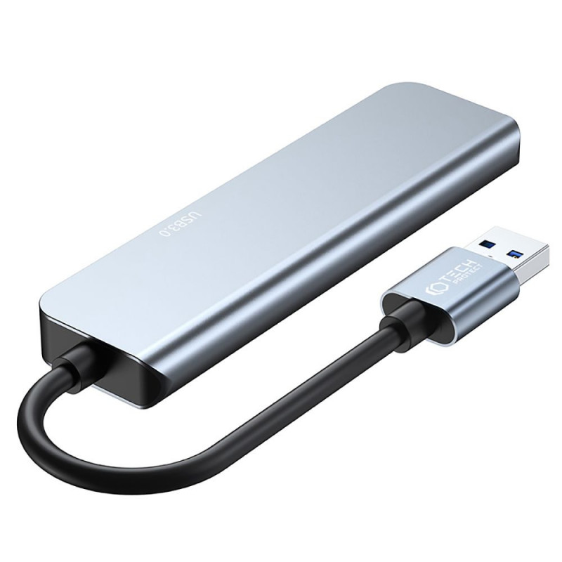 Hub USB-A 5 en 1 Tech-Protect V0-HUB, gris