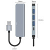 Hub USB-A 5 en 1 Tech-Protect V0-HUB, gris