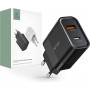 Cargador de pared Tech-Protect C30W de 2 puertos, USB-C PD 30W y USB-A QC 3.0, negro