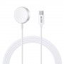 Cargador magnético Tech-Protect UltraBoost para Apple Watch, USB-C, 120 cm, blanco
