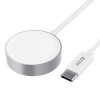 Cargador magnético Tech-Protect UltraBoost para Apple Watch, USB-C, 120 cm, blanco