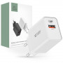 Cargador de pared Tech-Protect NC30W de 2 puertos PD 30W QC 3.0, blanco