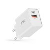 Cargador de pared Tech-Protect NC30W de 2 puertos PD 30W QC 3.0, blanco