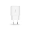 Cargador de pared Tech-Protect C20W de 2 puertos PD 20W QC 3.0 con cable USB-C, blanco