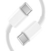 Cargador de pared Tech-Protect C20W de 2 puertos PD 20W QC 3.0 con cable USB-C, blanco