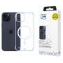Funda para smartphone 3mk Just20g MagCase Apple iPhone 15 Plus, transparente