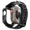 Correa con funda Spigen Rugged Armor Pro para Apple Watch Ultra 1 / 2 / 3 49 mm, negra