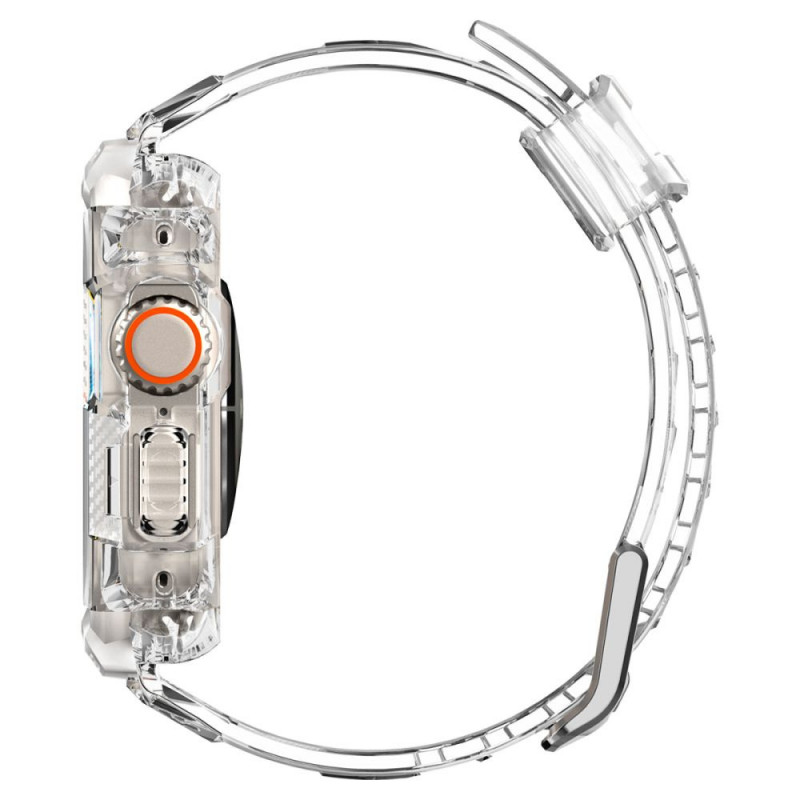 Correa con funda Spigen Rugged Armor Pro para Apple Watch Ultra 49 mm, transparente cristal