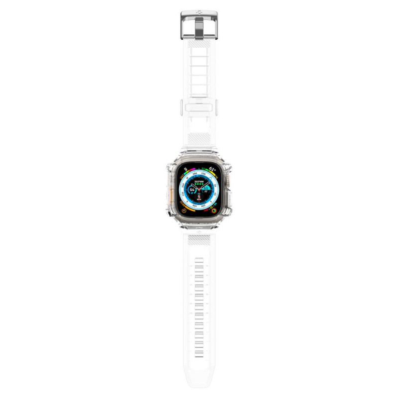 Correa con funda Spigen Rugged Armor Pro para Apple Watch Ultra 49 mm, transparente cristal