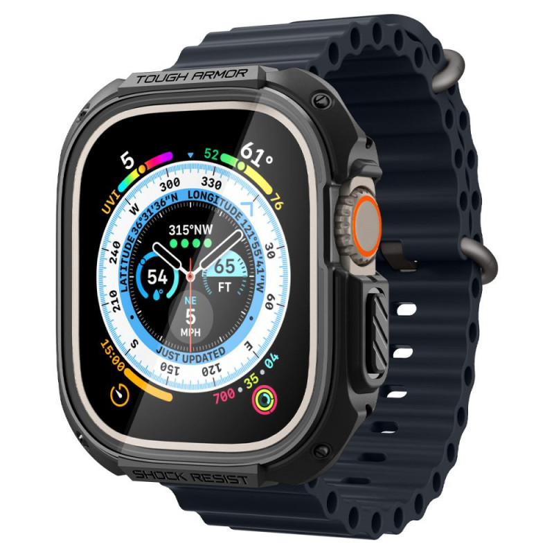 Funda Tough Armor Spigen para Apple Watch Ultra 49 mm, negra