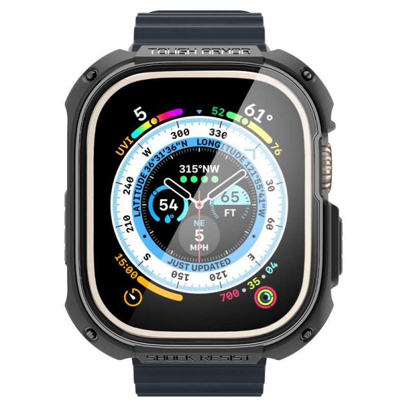 Funda Tough Armor Spigen para Apple Watch Ultra 49 mm, negra