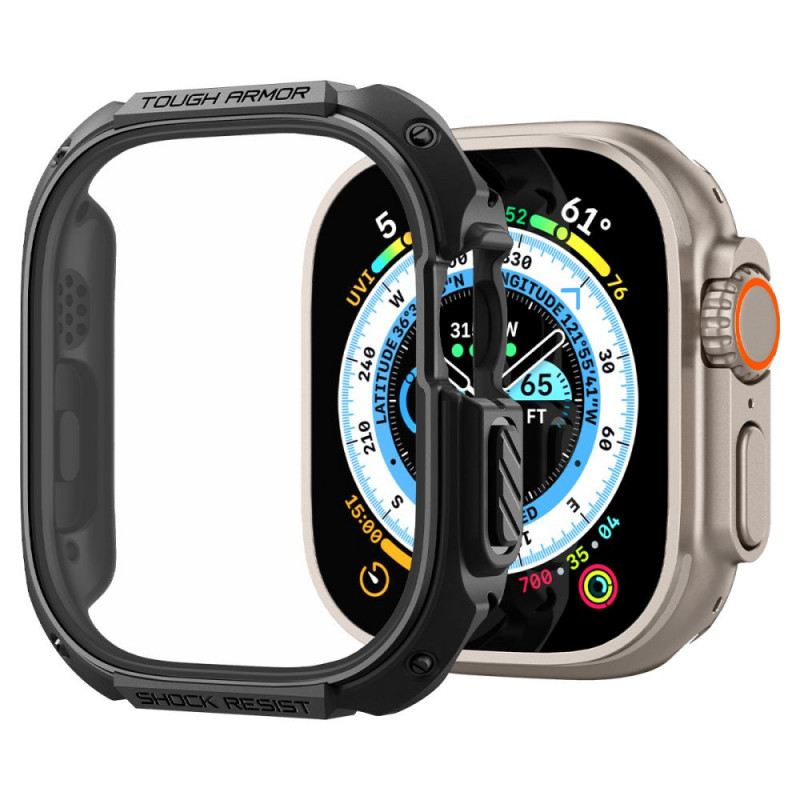 Funda Tough Armor Spigen para Apple Watch Ultra 49 mm, negra