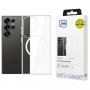 Funda transparente 3MK Clear MagCase para Samsung Galaxy S25 Ultra, MagSafe